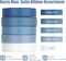 Dusty Blue Satin Ribbon 1/2 Inch Blue Ribbon for Gift Wrapping 5 Rolls Assortment French Blue Wedding Ribbon for DIY Crafts Blue Wedding Decor - 50Yards